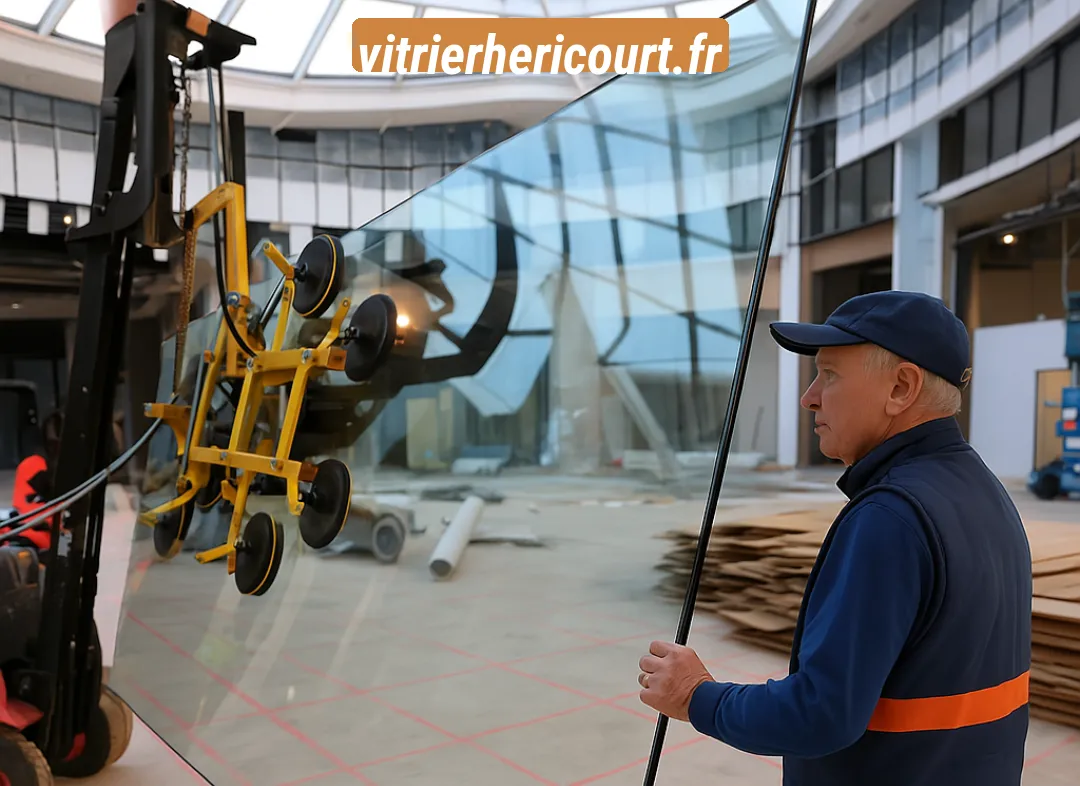 Remplacement de vitrine magasin Héricourt